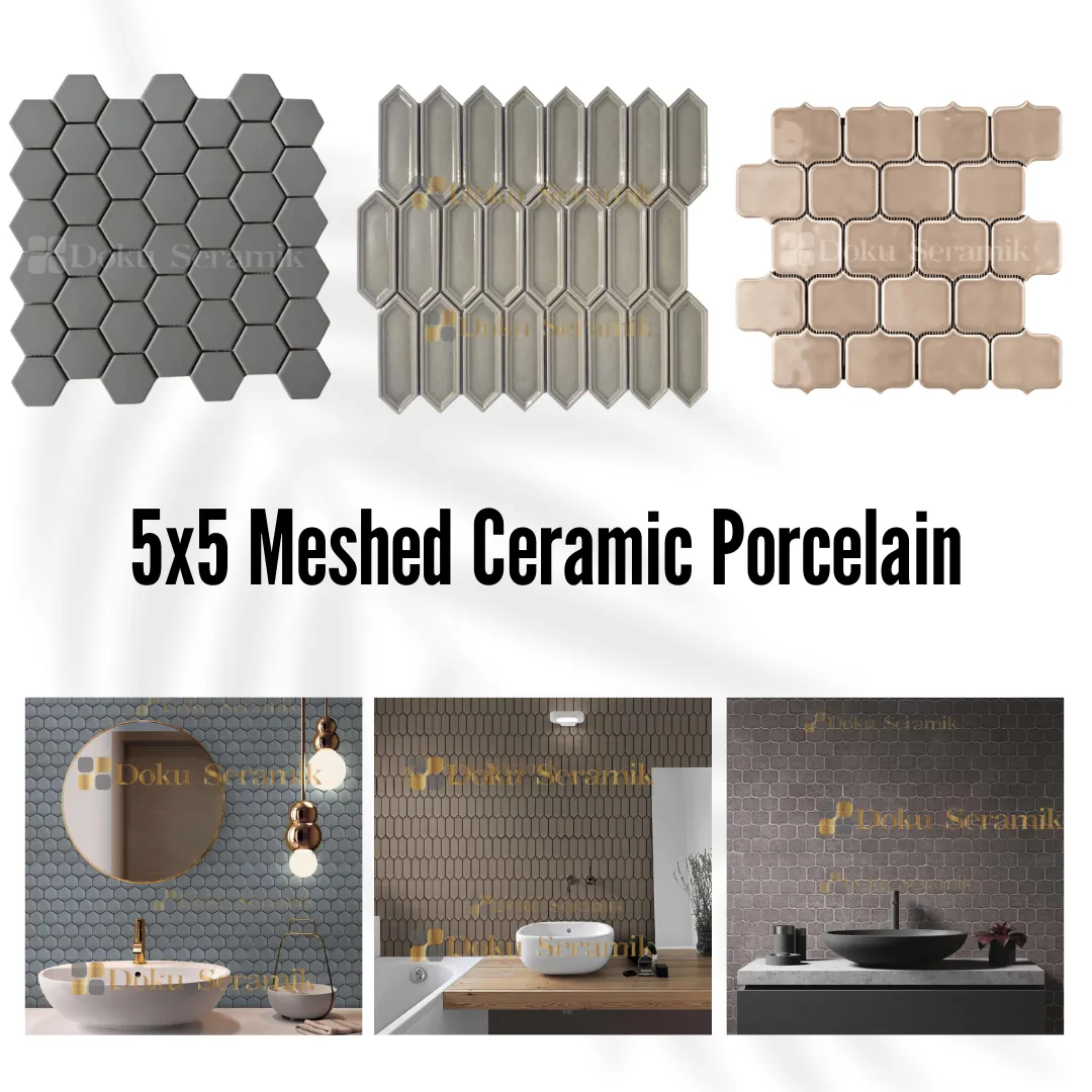 5x5 Meshed Ceramic Porcelain